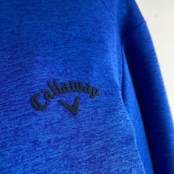 Callaway Opti-Shield 1/4 Zip Pullover- Blue Surf Size XL UPF 50 Sun Protection - Picture 5 of 15